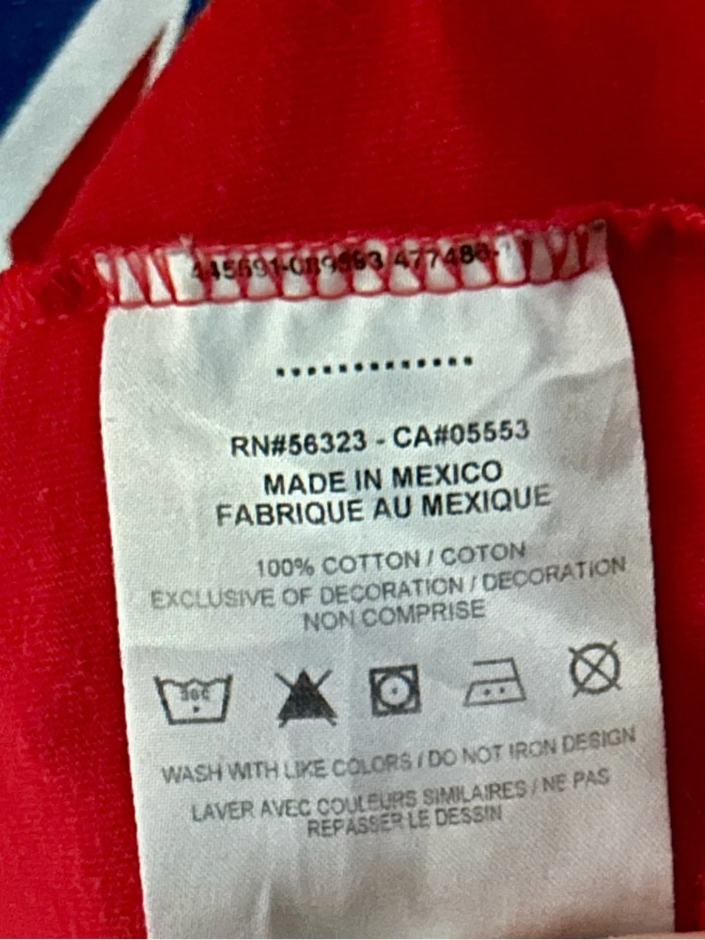 Nike Red Tee with Navy and White Logo